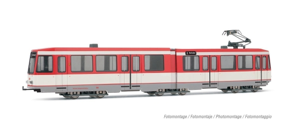 Rivarossi HR2945 Tram Düwag M6, Nürnberg, rot/weiss, Ep.IV/V