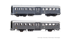 Rivarossi HR4370 FS, 2-tlg. Set Corbellini grau, Epoche IV