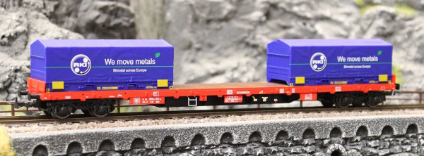 Rivarossi HR6558 Containerwagen Rglns der DB AG