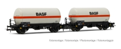 Rivarossi HR6618 DB, 2tlg. Gastankwagenset Zgs BASF, Ep....