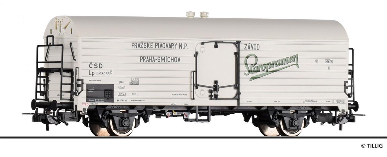 Tillig 77035 Kühlwagen „Staropramen“, eingestellt bei der ?SD