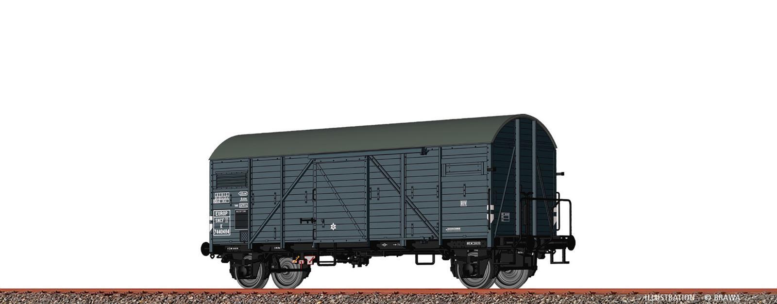 Brawa 50730 H0 Gedeckter Güterwagen K EUROP SNCF