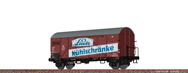 Brawa 50733 H0 Gedeckter Güterwagen Gmhs 35 DB, Epoche III, LInde