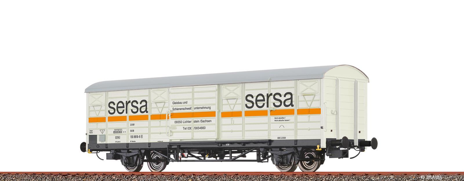 Brawa 49924 H0 Gedeckter Güterwagen Gbs "sersa" DR