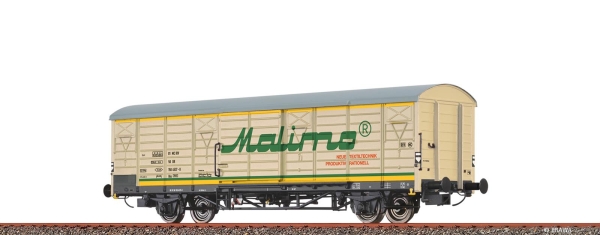 Brawa 49929 Gedeckter Güterwagen Gbs [1500] DR -Malimo-