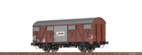 Brawa 50148 H0 Gedeckter Güterwagen K4 SBB, Epoche III, Jura