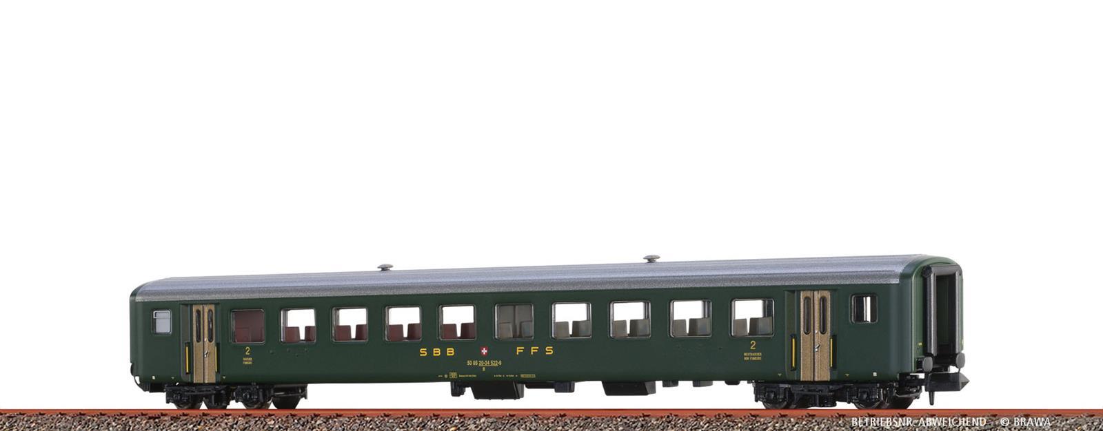 Brawa 65239 N Einheitswagen B EWII SBB, Epoche III