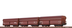 Brawa 50877 H0 Set (3er) Offener Güterwagen Fals DB...