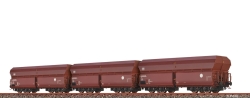 Brawa 50878 H0 Set (3er) Offener Güterwagen Fals DB,...