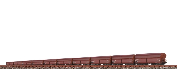 Brawa 50842 H0 Set (10er) Offener Güterwagen Fads DB, Epoche IV, AC