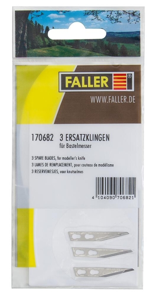 Faller 170682 3 Ersatzklingen für Bastelmesser