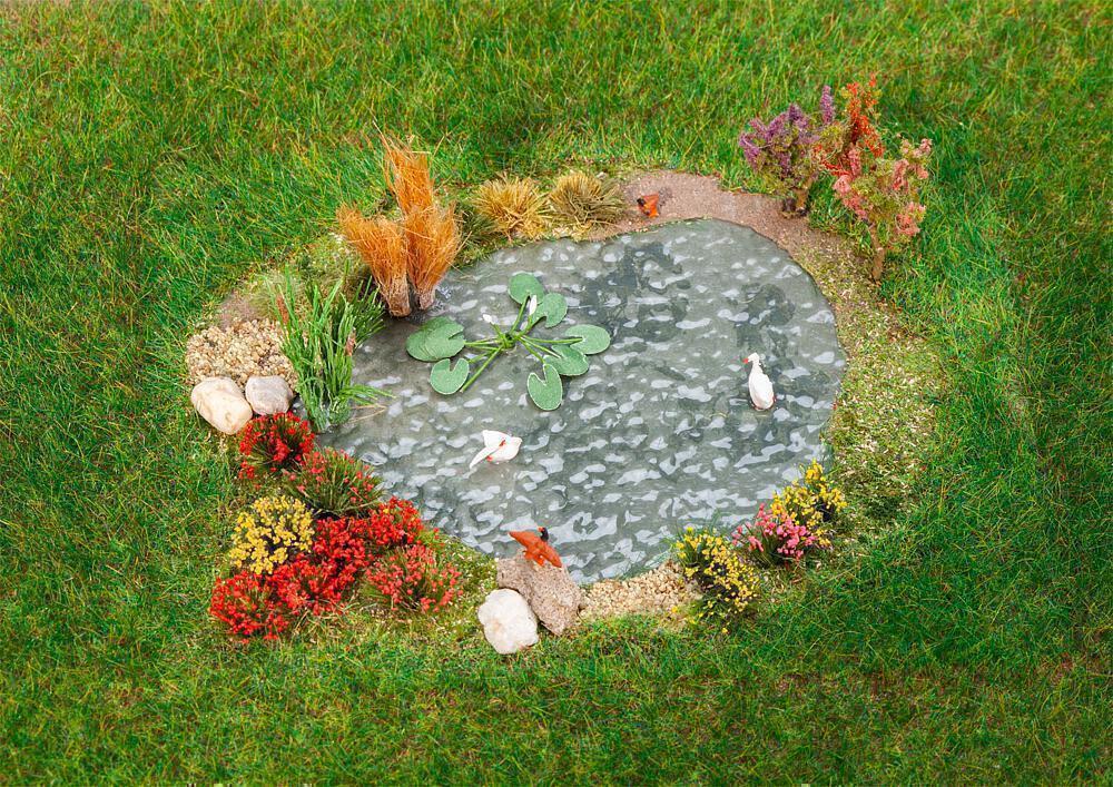 Faller 181278 Ziergarten mit Gartenteich