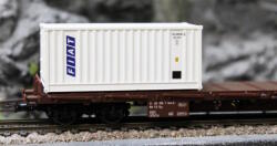 Rivarossi HR6523 Flachwagen Rgs, beladen mit 2 x 20 „Fiat" Container