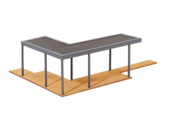 Kibri 38345 H0 Überdachte Terrasse - Polyplate Bausatz