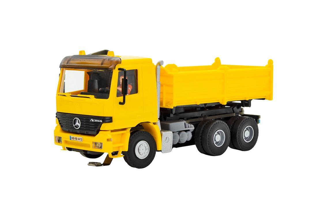 Viessmann 8015 H0 MB ACTROS 3-achs Muldenkipper mit Rundumleuchten, gelb, Basis, Funktionsmodell