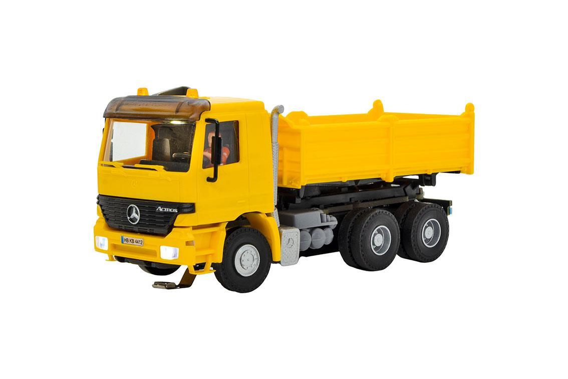 Viessmann 8015 H0 MB ACTROS 3-achs Muldenkipper mit Rundumleuchten, gelb, Basis, Funktionsmodell