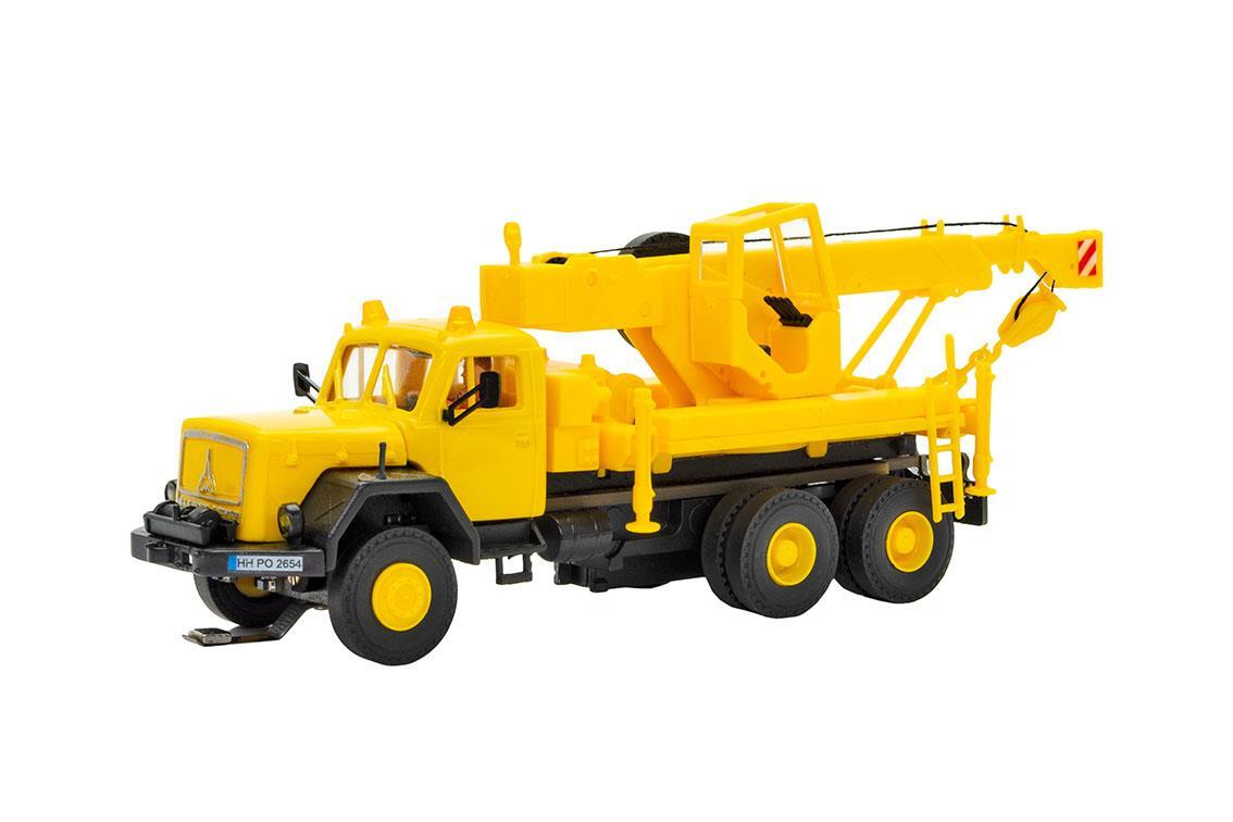Viessmann 8021 H0 MAGIRUS DEUTZ 3-achs Bergekran mitRundumleuchten, Basis, Funktionsmodell