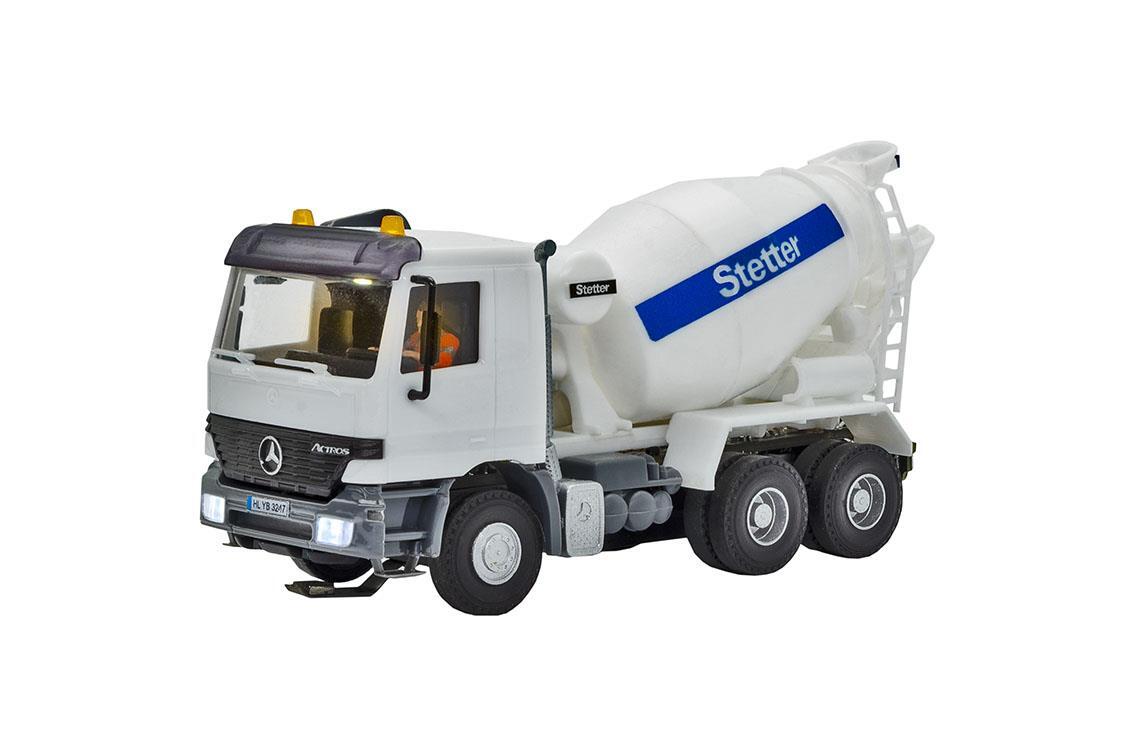 Viessmann 8031 H0 MB ACTROS 3-achs Betonmischer mitRundumleuchten, Basis, Funktionsmodell