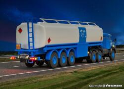Viessmann 8034 H0 MB Rundhauber 3-achs mit ARAL Tankauflieger,Basis, Funktionsmodell