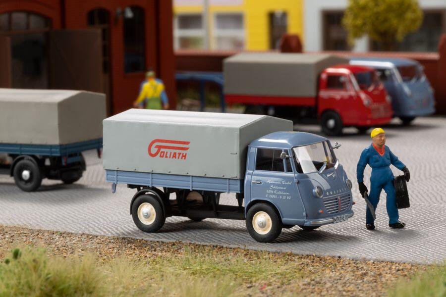 Auhagen 66028 Goliath Express 1100 Pritschenwagen mit Plane "Helmuth Erdel"