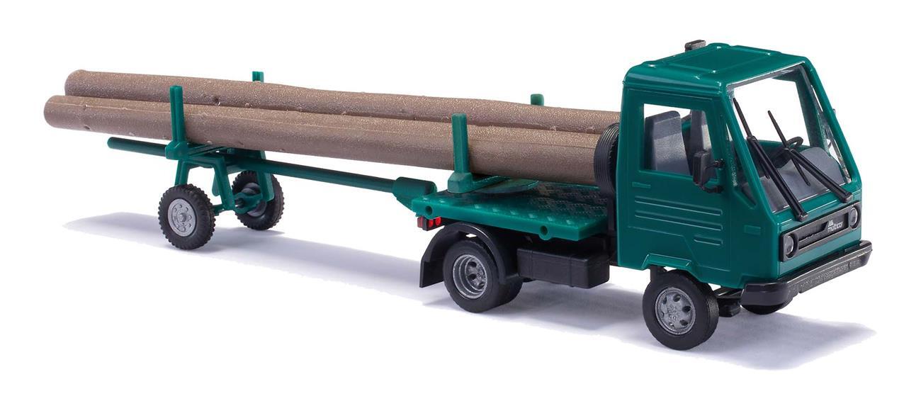 Busch 42229  Multicar M26 mit Nachläufer und Baustämmen