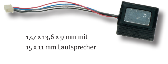 Uhlenbrock 32016 IntelliSound 6 Kompakt Soundmodul microSUSI