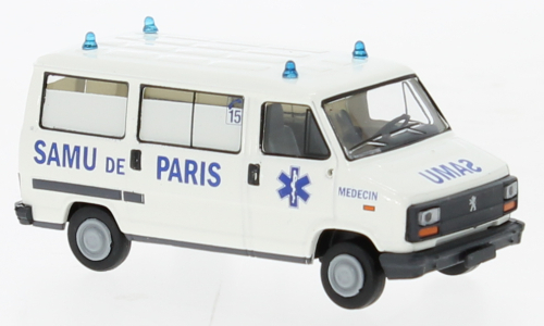 Brekina 34915 Peugeot J5 Bus 1982, Samu de Paris (FR),