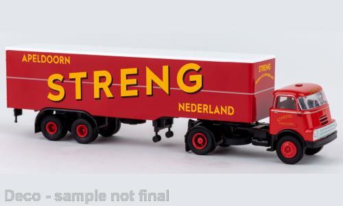 Brekina 85231 DAF DO 2000 Koffer-SZ 1957, Streng,