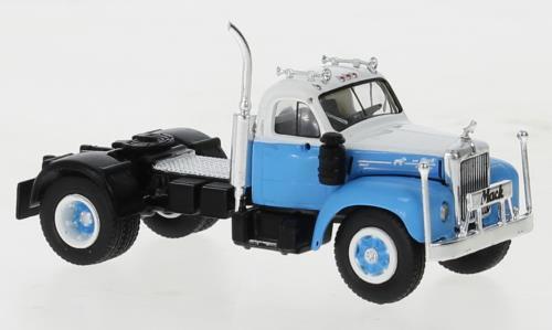 Brekina 85976 Mack B 61 weiss, hellblau, 1953,