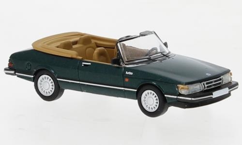 Brekina PCX870671 Saab 900 Cabriolet metallic dunkelgrün, 1986,