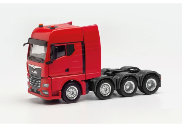 Herpa 316965 MAN TGX GX Schwerlastzugmaschine 4-achs (luftgefedert, 8x4), rot