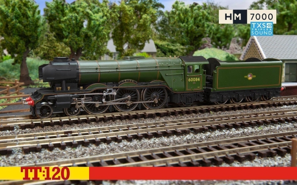 Hornby TT3006TXSM Dampflokomotive A3 4-6-2 60084 -Trigo- Sound Version