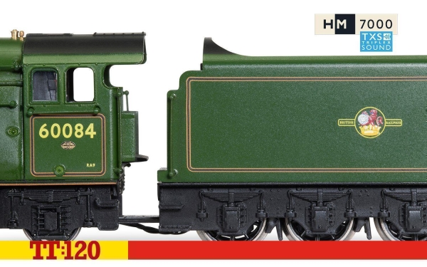 Hornby TT3006TXSM Dampflokomotive A3 4-6-2 60084 -Trigo- Sound Version