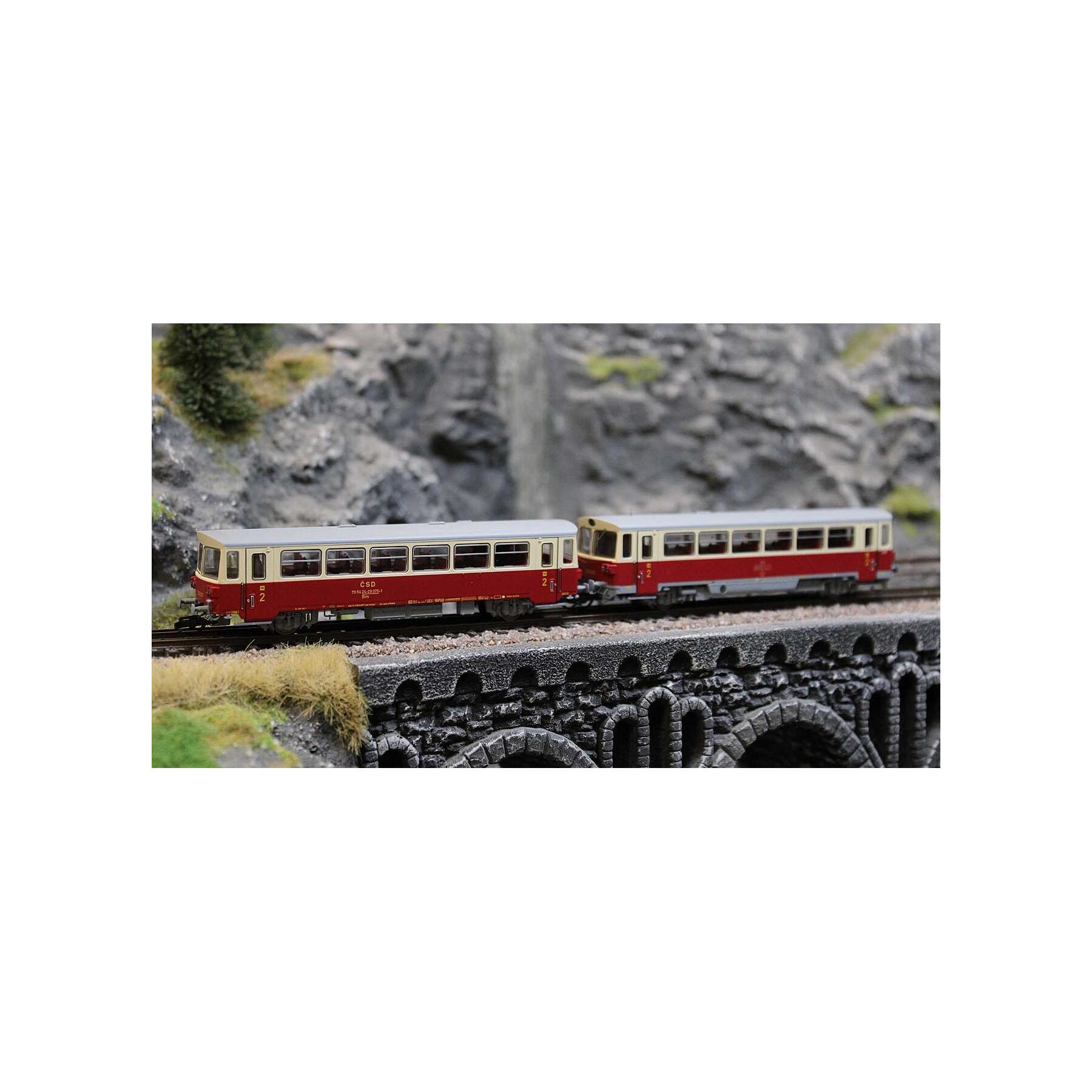 Roco 7790001 Dieseltriebwagen M 152 0059 mit Beiwagen, CSD - Sound Version
