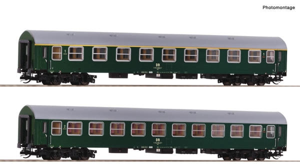 Roco 6280004 2-teiliger Set 1: Reisezugwagen, DR