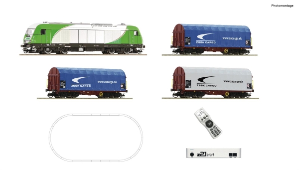 Roco 5190001 z21 start Digitalset: Diesellokomotive ER 20 der SETG mit Güterzug