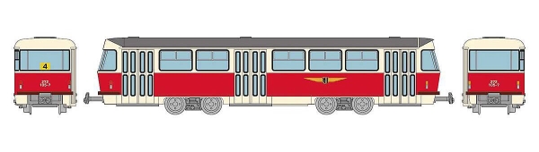 TOMYTEC 977814 Tram-System, Dresdner Straßenbahn, Typ Tatra T4-B4