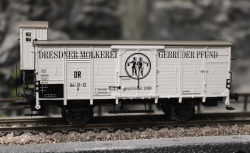 Brawa 50767 Gedeckter Güterwagen G Pfunds Milch DR