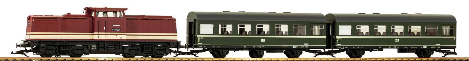 Piko 37145 Start-Set R/C Personenzug V100 mit 2 x Rekowagen DR