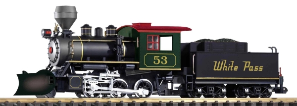 Piko 38260 US Dampflokomotive mit Tender Mini-Mogul WP&YR, Analog mit Sound