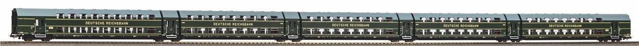 Piko 53124 Doppelstock - Gliederzug DGBe 12 5-teilig DR