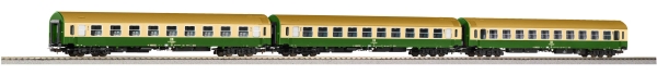 Piko 58278 3er Set Personenwagen 2x 2.Klasse + 1x 1.Klasse DR