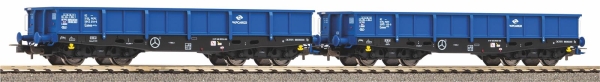 Piko 58285 2er Set Niederbordwagen 401Zp PKP Cargo