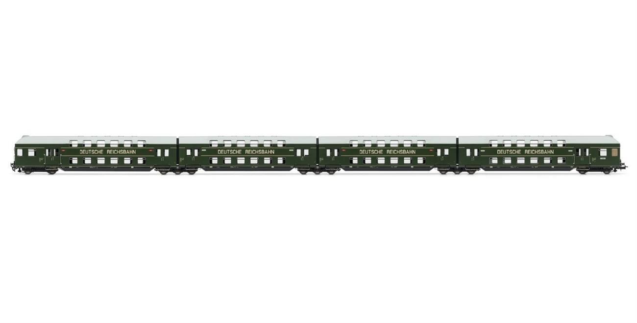 Rivarossi HR4392 4-teilige Doppelstockeinheit mit Steuerabteil DR