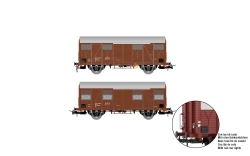Rivarossi HR6645 FS, 2-tg. Set gedeckter Güterwagen...