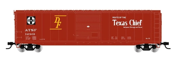 Rivarossi HR6662B ATSF, gedeckter Güterwagen mit Schiebetüren „Texas Chief“ ohne Dachsteg, Betriebsnr. 12821