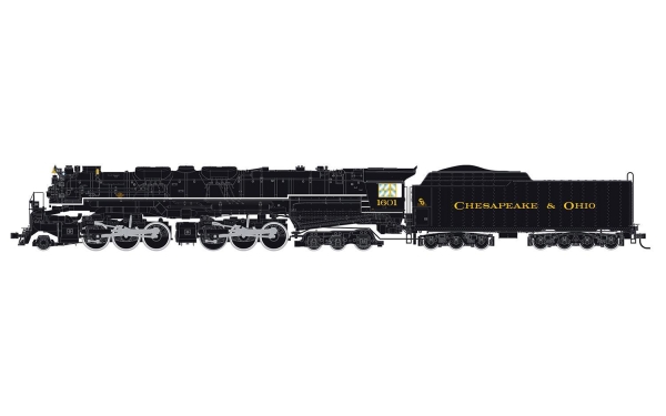 Rivarossi HR2950 Cheseapeake & Ohio, schwere Güterzugdampflokomotive der Bauart 2-6-6-6 „Allegheny“, Betriebsnummer 1601