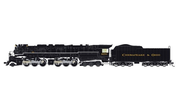 Rivarossi HR2952 Cheseapeake & Ohio, schwere Güterzugdampflokomotive der Bauart 2-6-6-6 „Allegheny“, Betriebsnummer 1653