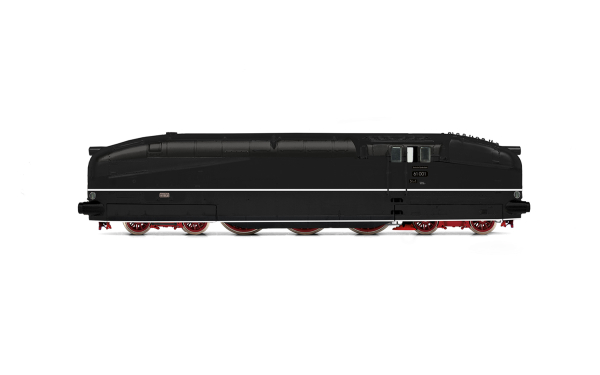 Rivarossi HR2955 DB, Stromliniendampflokomotive 61 001 in schwarzer Farbgebung mit Zierstreifen, Ep. III