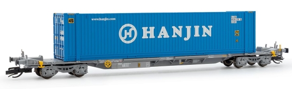Arnold HN9753 Containerwagen der Bauart Sffgmss TouAX mit 45’ Container -HANJIN-